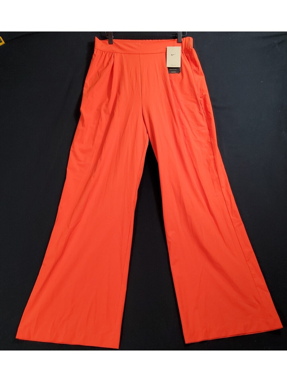 Nike Dri Fit 24/7 High Rise Full Length Training Pant Women Sz M Orange HM8389